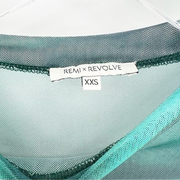 Remi x Revolve Shelley Mesh Long Sleeve Top XXS - Picture 6 of 8